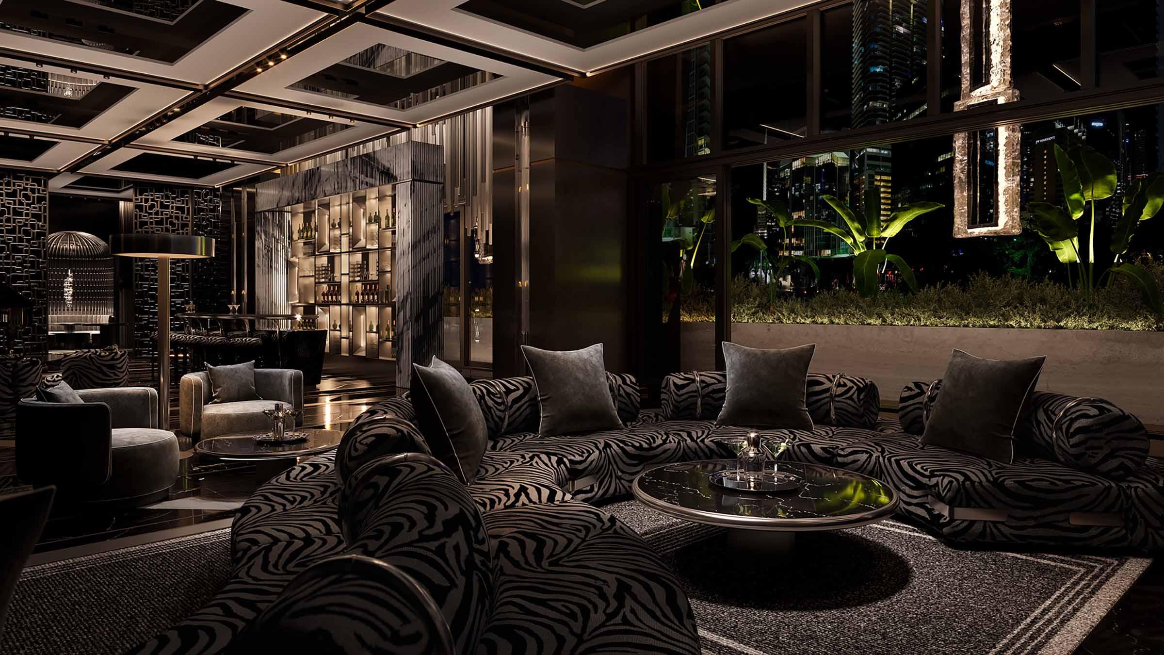 Rendering of 888 Brickell by Dolce & Gabbana Lounge Bar