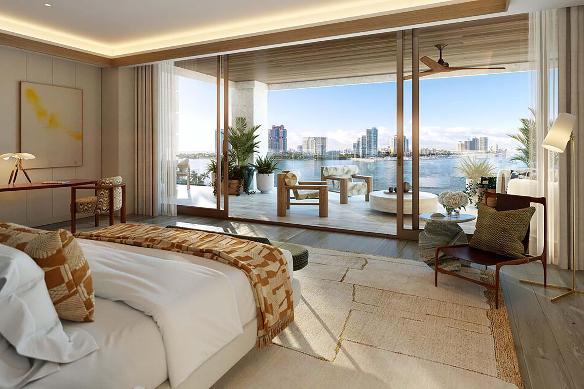 Rendering of Six Fisher Island Primary Suite